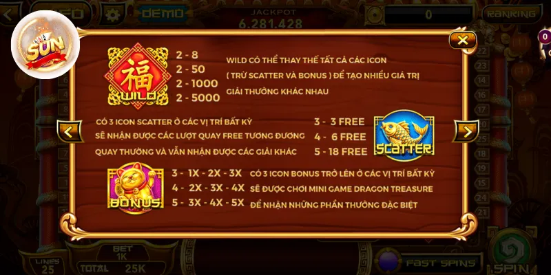 Các tính năng đặc biệt trong game