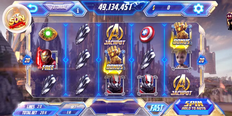 Hướng dẫn cách chơi slot game Avengers